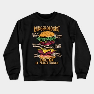 Hamburger Studies - Doctor of Burger Studies Design Crewneck Sweatshirt